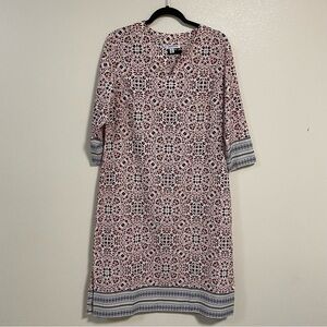 Coolibar Dress Women’s Size Medium UPF 50+ Sun Protection Fiji Long Tunic Dress